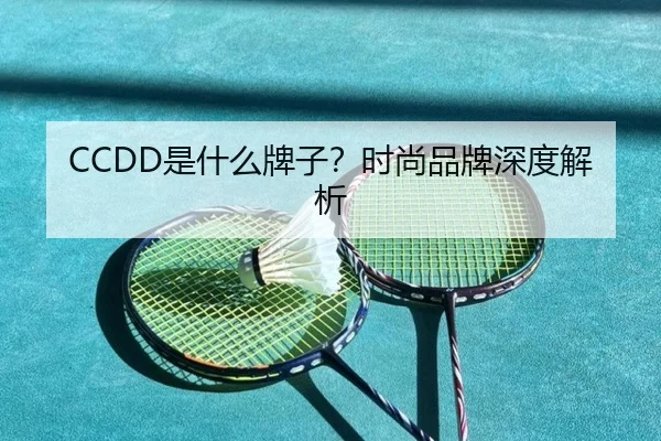 CCDD是什么牌子?时尚品牌深度解析